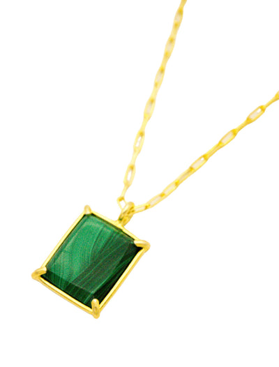 Candy house necklace malachite small