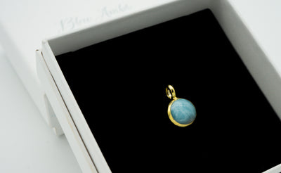 Lovely larimar stone pendant