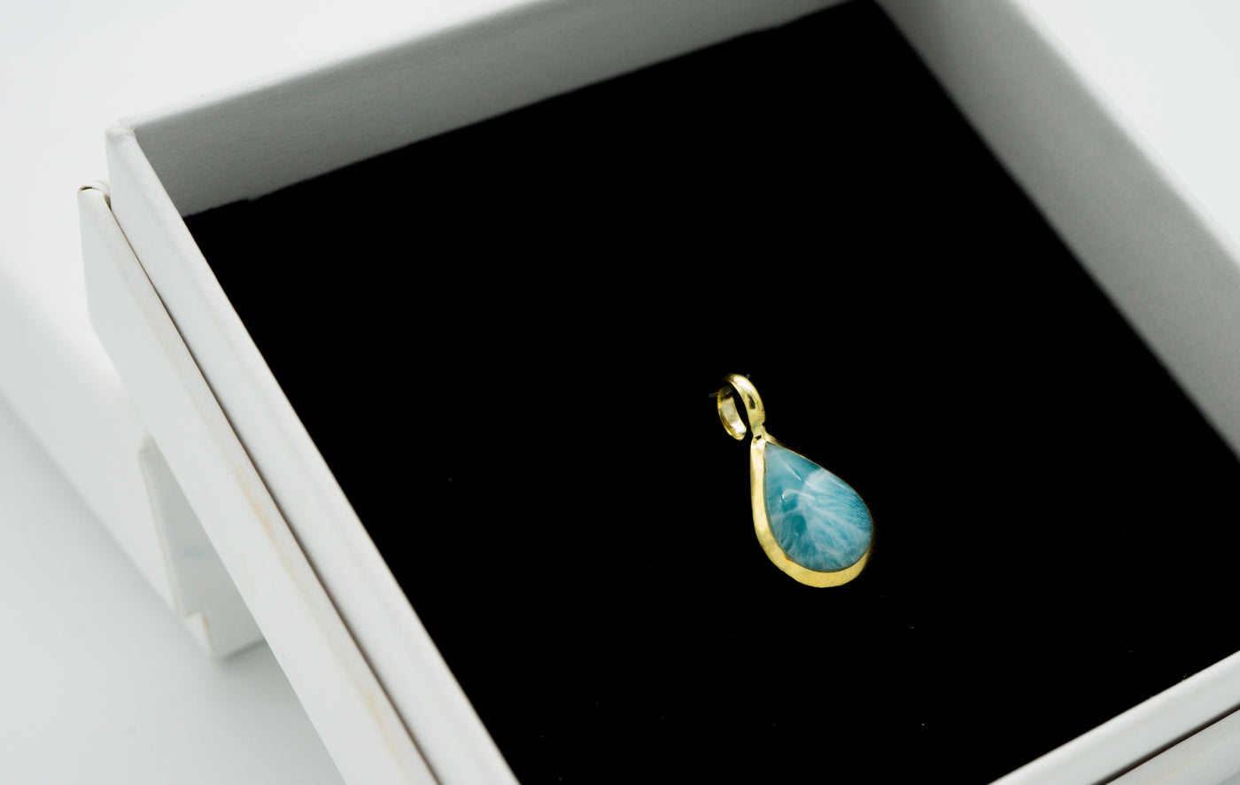 Lovely larimar stone pendant