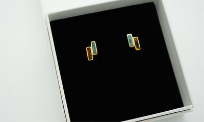 Twin bars earrings